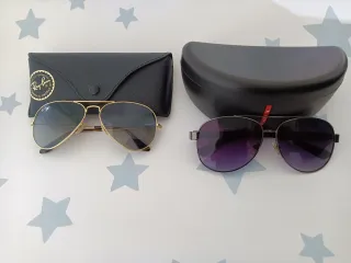 Pareja Gafas Sol Prada y Ray-Ban Nuevas