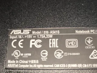 Portátil Asus A541S Negro/Gris