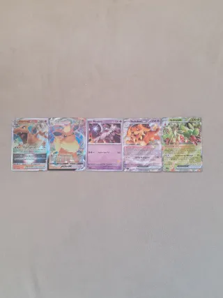 Cartas Pokémon Charizard, Mewtwo, Dachsbun