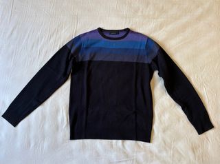 Jersey hombre rayas morado y azul en buen estado