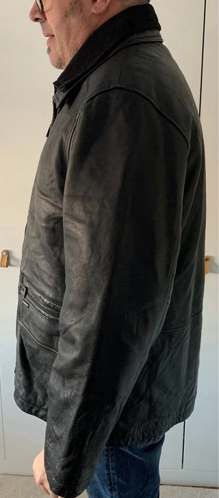 Chaqueta de cuero para hombre