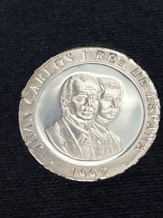 Moneda 200 Pesetas Plata Madrid 1992