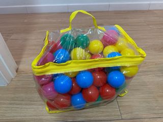 Bolsa de bolas de plástico de colores