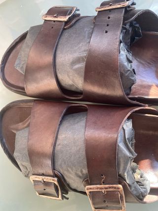 Sandalias Brador Piel Marrón Talla 45