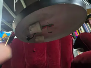 Lámpara Fase Cromo Negra