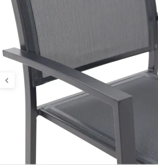 Mesa de jardín cristal y metal