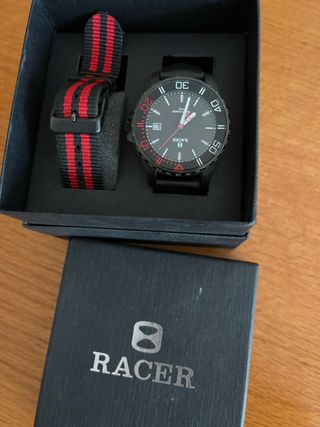 Reloj Racer Negro y Rojo