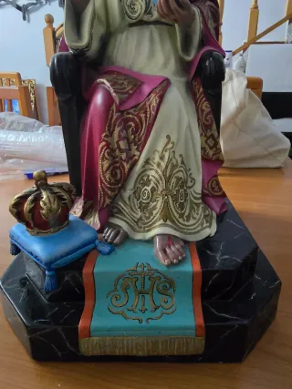 Talla Sagrado Corazón con pedestal