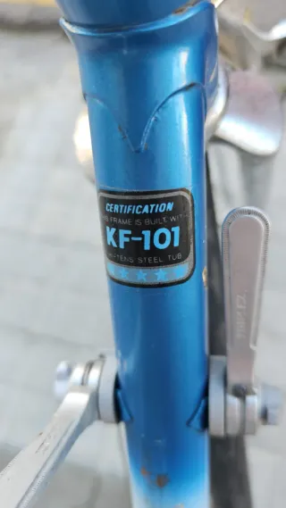 Bicicleta Clásica Torrot Azul y Blanca