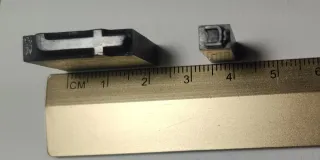 TIPOGRAFÍA IMPRENTA ANTIGUA LETRAS NÚMEROS