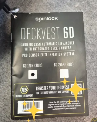 Nuevo Chaleco Salvavidas Spinlock Deckvest 6D