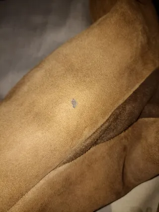 Abrigo piel vuelta mujer