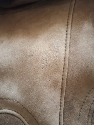 Abrigo piel vuelta mujer