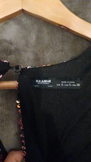 Vestido fiesta lentejuelas multicolor