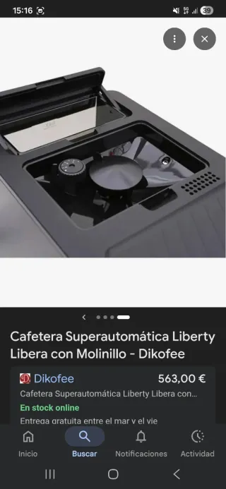 Cafetera Automática Libera Liberty's