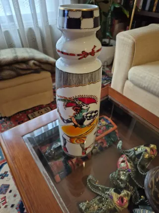 Florero Porcelana Vista Alegre Multicolor