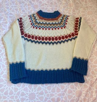 Jersey de punto con estampado nórdico