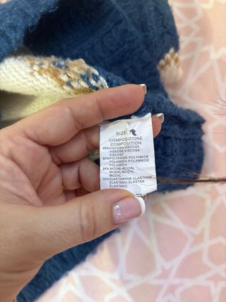 Jersey de punto con estampado nórdico