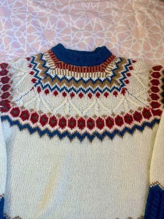 Jersey de punto con estampado nórdico