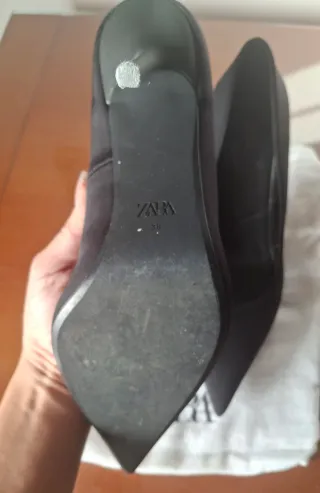 Tacones Zara Talla 38 Negros
