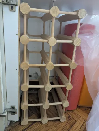 Portabottiglie modulabile in legno