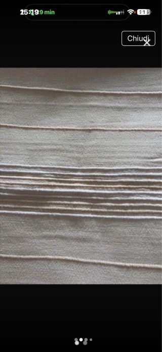 Copriletto matrimoniale beige e bianco