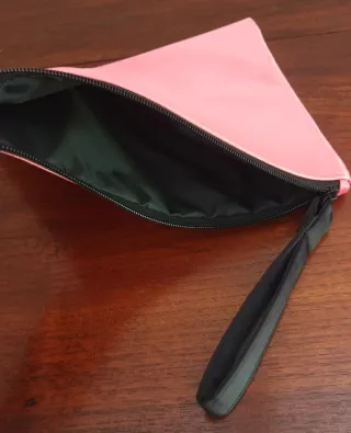 Bolso y neceser TOUS, Satén rosa.