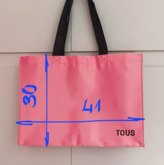 Bolso y neceser TOUS, Satén rosa.