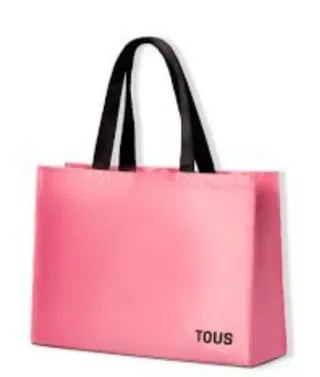 Bolso y neceser TOUS, Satén rosa.