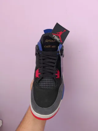 Jordan 4 Retro Rare Air Negro Rojo