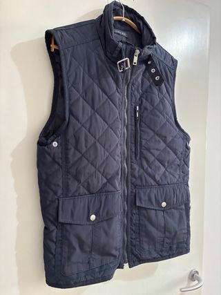 Chaleco Zara Man Azul Acolchado