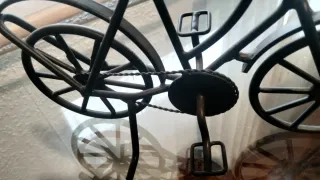 Bicicleta decorativa de metal