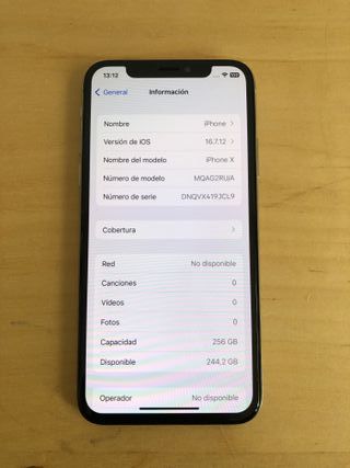 iPhone X 256GB Blanco