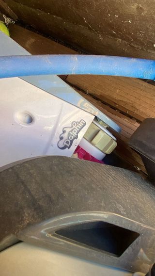 Robot Limpiafondos Piscina Azul y Gris