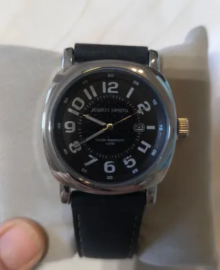 Reloj Roberto Torreta Hombre Negro/Plata