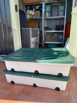 Cajas de almacenaje con ruedas (2 unidades)