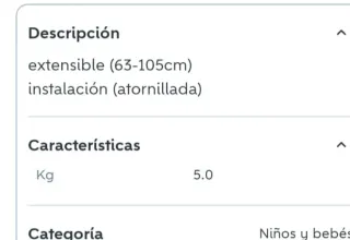 Puerta de seguridad para bebés de madera