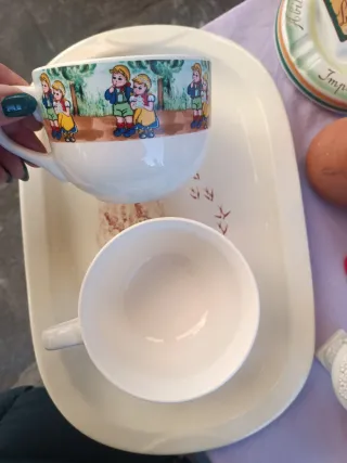 2 Tazze Colazione Porcellana