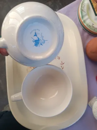 2 Tazze Colazione Porcellana