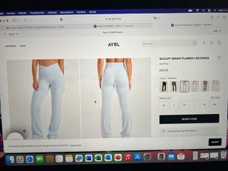 Mallas deporte AYBL color azul hielo.