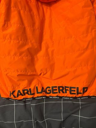 Abrigo Karl Lagerfeld Negro Naranja