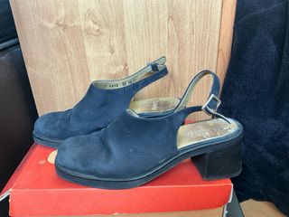 Zapatos Camper piel destalonados negros talla 40