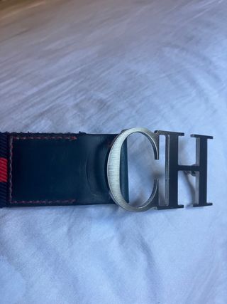 Cinturón Carolina Herrera CH Azul/Rojo