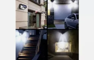 4 Faretti Solari LED Esterni risparmio energetico