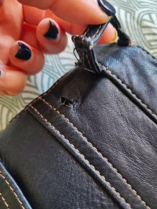 Pantalones de piel negros