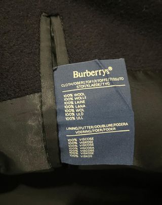 Abrigo Burberry Azul Marino
