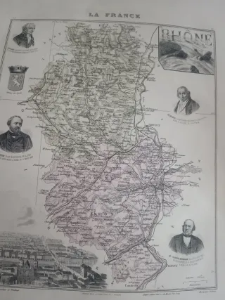 Mapa Francia Provincias Pre-1870