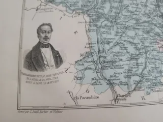 Mapa Francia Provincias Pre-1870