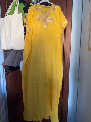 Disfraz o vestido marruecos amarillo Talla XXL