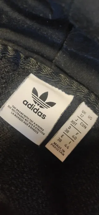 Sudadera Adidas Negra con Rayas